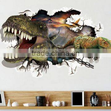 3D Real Dinosaur Drawing , Adhesive 3D Wall Paper , Wall Sticker photo-6