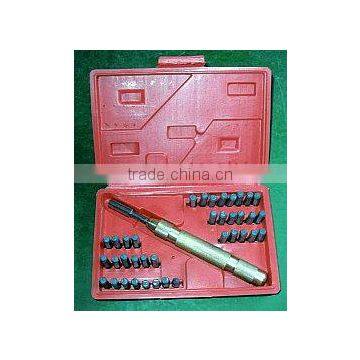 38PC High Carbon Steel Number and Letter Stamp Set With Auto Punch Holder for Hand Tools photo-2