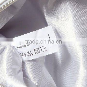 Elegant PU Women Handbags Cosmetic Purse White Leather Toiletry Pouch With Two Large Compartment photo-3