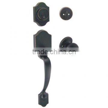 Stainless Steel Single Cylinder Door Handle Lock Set photo-2