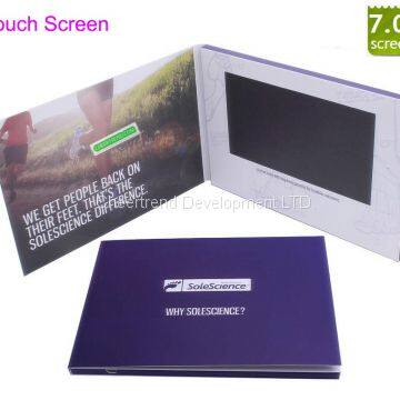 Most Hot LCD-TFT Video Greeting Card/LCD Video Brochure/ LCD Video Booklet for advertisement/ gift