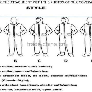 Hot Sale Microporous Coverall With Hood and Elastic
