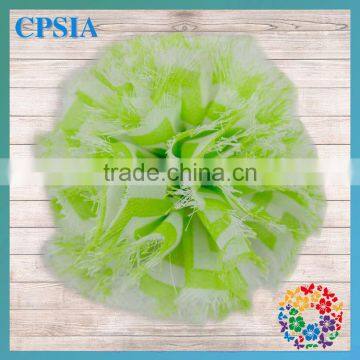 Cute Green White Chiffon Decoration Flower For Girls Baby 2014 Popular Items