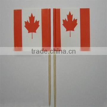 Party Decorative Chinese Bamboo Cocktail Flag Pick photo-3