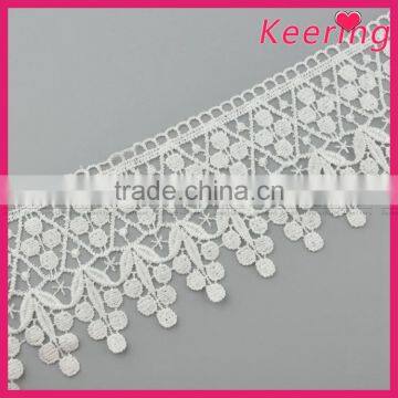 hot white color bridal guipure lace fabric wholesale