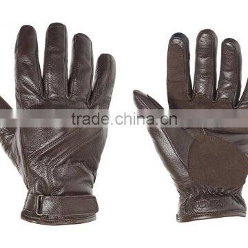 Dark Brown Motorbike Gloves