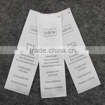 Customized Printed Satin Wash Care Label For Clothing photo-3