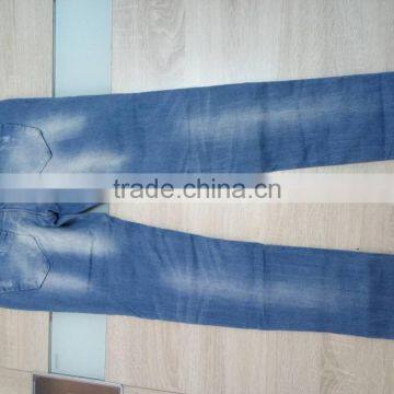 GZY Cheap Woman Fashion Stocklots Women Scratch Jeans Factory photo-4