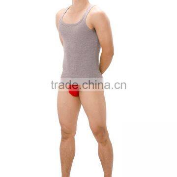 New Arrival 2014 Men Slim Stringer Vest 100% Cotton Square Collar SU15003 photo-4