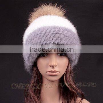 CX-C-235C Good Quality Custom Knitted Beanie, Pom Pom Plain Beanie photo-3