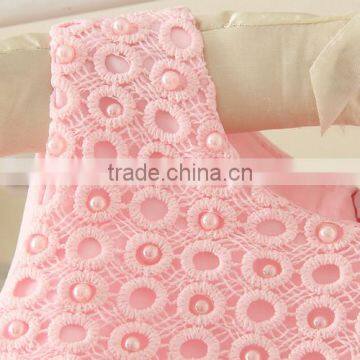 Best Selling India and Pakistan Clothing Child Pink Flower Wedding Dress Vintage Sweet Girl Party Dresses photo-6