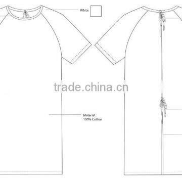 High Quality 100 Cotton Material Printing Pattern Patient Gown for Hospital Unisex Use photo-2
