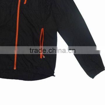 Soild Black Super Thin Fall Wearing Jacket Coat Mens Online Shopping photo-5