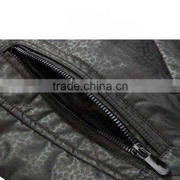 Top Quality Real Fur Collar Embossed Fabric Heavy Padding Casual Jacket For Man photo-5