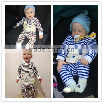 Boutique Childrens Clothes Cotton Spring Autumn Baby Boy Girl Newborn Clothes Set For Babies Boy Clothes 2pc Suit Shirt+Pants photo-4