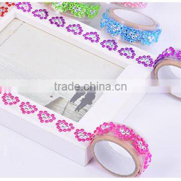 1.5cm*1m Love Acrylic Rhinestone Adhesive Tape photo-5