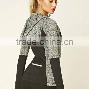 Guangdong Wholesale Custom T-shirt Contrast Color Hoodie Sweatshirt Women photo-3