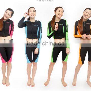 2017 High Quality Warm Diving Suit Long Sleeve Wetsuits for Women photo-2