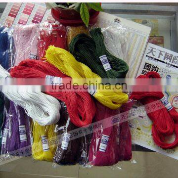 100% Cotton Thread Wholesale 447 DMC Color 100m Cross Stitch Thread photo-5