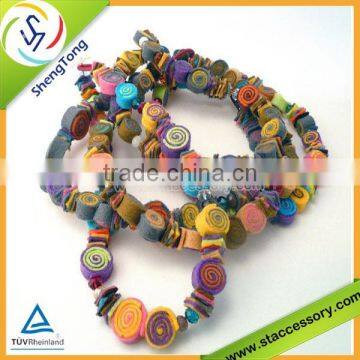 2015 new fashion handmade felt necklace