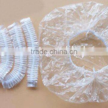 disposal clear PE shower cap