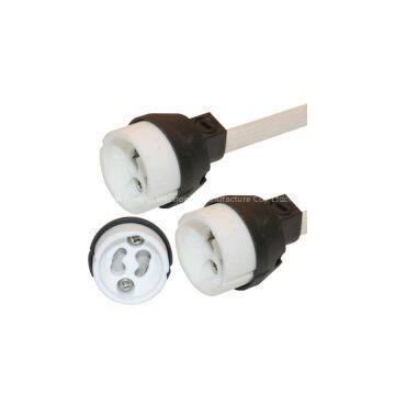 led gu 10 warm white dimmable high voltage connectors 250V male plug cables