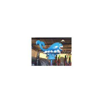 Blue Whale Fiberglass Water Pool Toys ,Water Park Spray ,Water Play