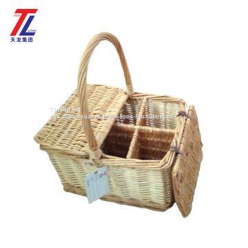 Wholesale Picnic Basket Hot Sale Cheap Handmade Woven Wicker Baskets With Lid photo-2