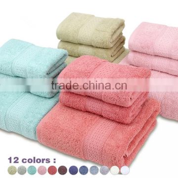 100% Cotton Luxury Various Plain Color Towel For Bathroom Towel