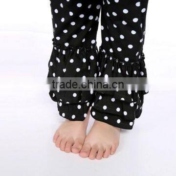 Wholesale Boutique Girl Clothes Ruffle Pants Flower Pattern Kids Outfit photo-5