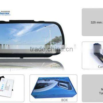 High Definition Bluetooth Handsfree 7 Inch GPS Mirror Navigation photo-3