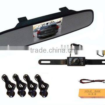 3.5 inch Monitor Rearview Mirror Car Camera System