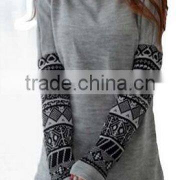 Women Hooded Sweatshirt Autumn Winter Warm Fleece Grey Long Sleeve O-neck Striped Hoodies Coat Plus Sizes