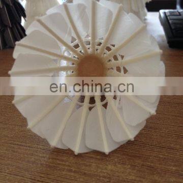 Best Profession Factory 2 Layer Cork Medium Price Nature White Outdoor Goose Badminton Shuttlecock photo-5
