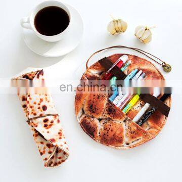 hot sell creative stationery man student individuality pen roll pancakes taste simulation pencil box