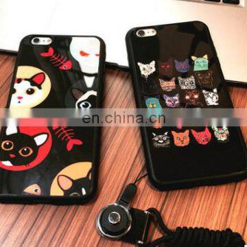 Cute Cartoon Animal Case For Iphone 6 6S 6Plus 7Plus Silicone Phone Back Cover Coque