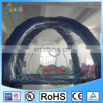 4 by 4 Meters Airtight Inflatable Camping Tent Transparent or Customized