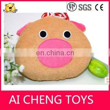 Factory customize plush bath toy for baby Lovely plush bath sponge toy