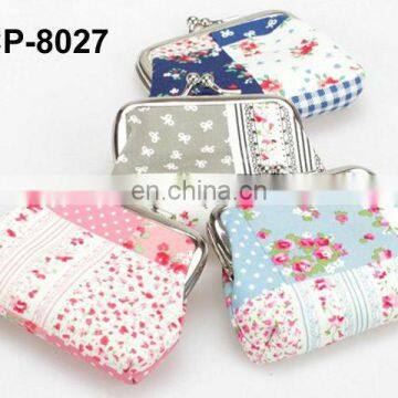 promotional cotton fashion design coin purse