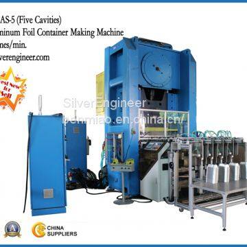 Automatic aluminum foil container production line