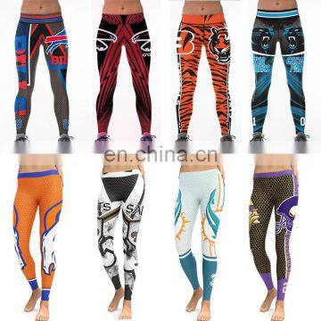 American Football Sport Pants Fitness High Waisted Workout Leggings Yoga Pants Best Quality