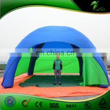 Outdoor Air-sealed Blue and Green Dome Inflatable Event Tent