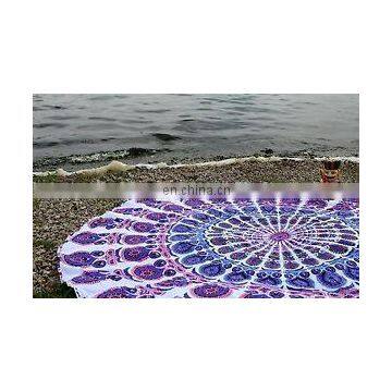 Indian Cotton Round Mandala Hippie Tapestry Table Cover Beach Towel Yoga Mat