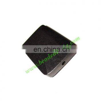 Wooden Ebony Beads, color black, size 6x21x31mm, weight approx 3.85 grams BWEBN0010