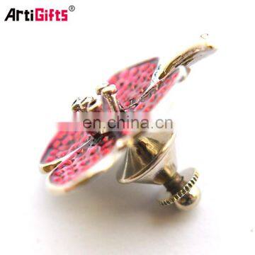Wholesale Custom Cheap Metal Bulk Korean Magnet Rhinestone Flower Brooch Pin photo-3