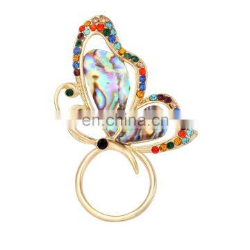 Customized Fancy eyeglass holder Butterfly lapel pins for Party Gift