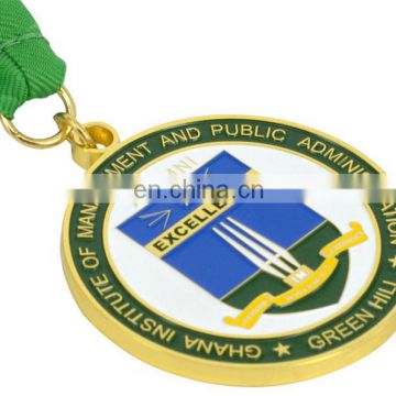 Cheap Wholesale Zinc Alloy Custom Award Medal With Ribbon Factory