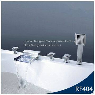 China supplier modern fancy bathroom sink 5 hole faucets