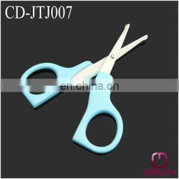 round heard cute plastic beauty scissor for baby CD-JPJ007