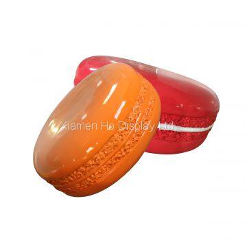 Ho Display Custom Dessert Candy Shop Decorative Fiberglass Giant Macaron Display Props photo-2